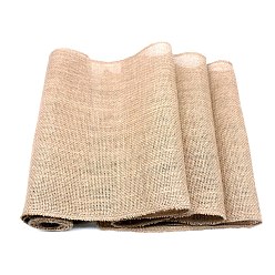 BurlyWood Jute Table Runners/Tablecloths, for Wedding Party Festival Home Decorations, Rectangle, BurlyWood, 1000x300mm