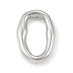 Color de Acero Inoxidable 304 de acero inoxidable que une los anillos, número irregular 0, color acero inoxidable, 19x13.5x3 mm, diámetro interior: 7x14 mm