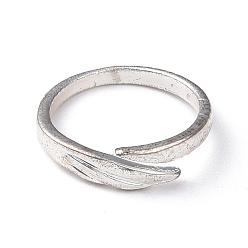 Античное Серебро Кольцо из сплава с открытой манжетой для женщин, античное серебро, размер США 4 1/4 (15 мм)