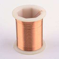 Raw Alambre de cobre redondo desnudo, alambre de cobre crudo, alambre artesanal de joyería de cobre, crudo, 28 calibre, 0.3 mm, aproximadamente 9 pies (3 yardas) / rollo, 12 rollos / caja