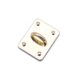 Light Gold Zinc Alloy Rectangle Cell Phone Holder Stand, Finger Grip Ring Kickstand, Light Gold, 2.7x2.1cm