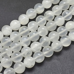 Selenite Natural Selenite Beads Strands, Round, 12mm, Hole: 1.2mm, about 33pcs/strand, 15.7 inch(40cm)