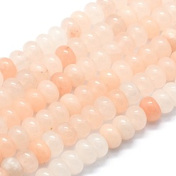 Pink Aventurine Natural Pink Aventurine Beads Strands, Rondelle, 8x5mm, Hole: 1mm, about 74pcs/strand, 15.15 inch(38.5cm)