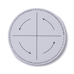 White EVA Braiding Disc Disk, Macrame Board, DIY Braided Cord Bracelet, Craft Tool, Flat Round, White, 19x1.4cm