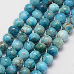 Apatite Perles naturelles apatite brins, ronde, 10mm, Trou: 1mm, Environ 40 pcs/chapelet, 15.7 pouce