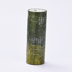 Цвет Оливы Поделки записках декоративные клейкие ленты, с катушкой, оливковый, 100 мм, около 5 м / рулон