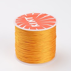 Gold Round Waxed Polyester Cords, Gold, 0.45mm, about 174.97 yards(160m)/roll