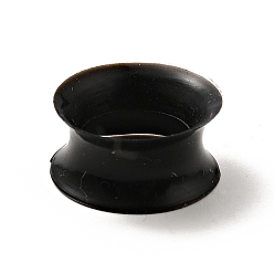 Noir Jauges de bouchons d'oreille en silicone, extenseur d'oreille tunnel pour hommes femmes, noir, 8.5x18mm, pin: 14 mm