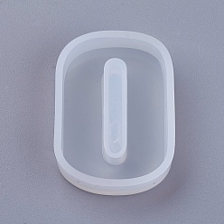 Number DIY Silicone Molds, Resin Casting Molds, For UV Resin, Epoxy Resin Jewelry Pendants Making, Number, Num.0, 44.5x32x10mm
