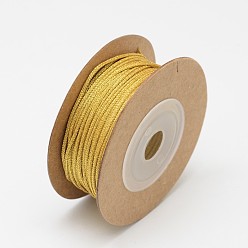 Light Khaki Braided Nylon Threads, Light Khaki, 1mm, about 14.21 yards(13m)/roll