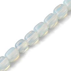 Opalite Perles opalite brins, cuboïde, 8.5~11x7.5~9x7.5~9mm, Trou: 1.2mm, Environ 20 pcs/chapelet, 7.72~8.74 pouce (19.6~22.2 cm)