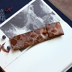 Кокосово-Коричневый Прямоугольные подарочные пакеты для украшений из ткани в китайском стиле для серег, Браслеты, ожерелья упаковка, цветочная скороговорка, кокосового коричневый, 15.5x5.5 см
