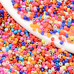 Mixed Color 12/0 Glass Seed Beads, Mixed Style, Round Hole, Round, Mixed Color, 12/0, 2.5~3x1.5~2.5mm, Hole: 0.8mm, about 450g/bag