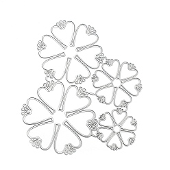 Flower Carbon Steel Cutting Dies Stencils, for DIY Scrapbooking, Photo Album, Decorative Embossing Paper Card, Matte Stainless Steel Color, Flower, 192x173x0.8mm