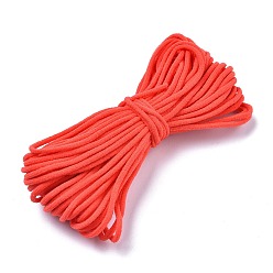 Roja Banda elástica de nylon para bucle de oreja cubierta de boca, boca cubierta cordón elástico, material de cubierta de boca desechable de bricolaje, rojo, 2~3 mm, 5bundle / bolsa, 10 yardas / paquete