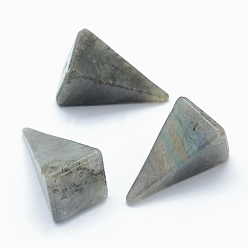 Labradorite Perles naturelles de labradorite, cône, perles non percées / sans trou, triangle, 25~28x14x14.5mm