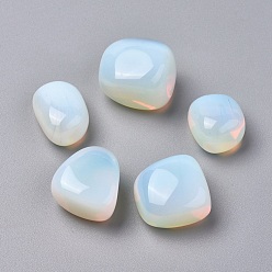 Opalite Opalite Beads, Tumbled Stone, Vase Filler Gems, No Hole/Undrilled, Nuggets, 20~35x13~23x8~22mm