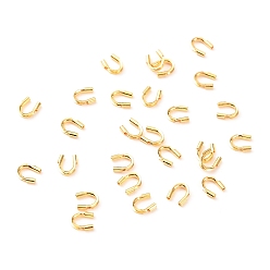 Real 18K Gold Plated Iron Wire Guardian and Protectors, Long-Lasting Plated, Real 18K Gold Plated, 4.5x4x1mm, Hole: 0.6mm