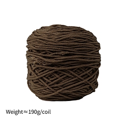 Sienna 190g 8-Ply Milk Cotton Yarn for Tufting Gun Rugs, Amigurumi Yarn, Crochet Yarn, for Sweater Hat Socks Baby Blankets, Sienna, 5mm