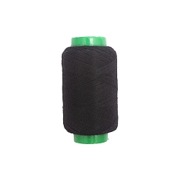 Черный Швейные нитки из полиэстера, для ручного и машинного шитья, вышивка кисточкой, чёрные, 0.25 мм