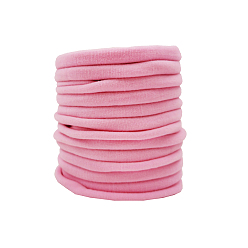 Pink Нейлоновые эластичные детские повязки для девочек, аксессуары для волос, розовые, 11 дюйм (28 см)