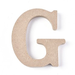 Letter G Letter Unfinished Wood Slices, Laser Cut Wood Shapes, for DIY Painting Ornament Christmas Home Decor Pendants, Letter.G, 100x92x15mm