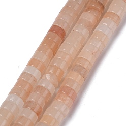 Pink Aventurine Natural Pink Aventurine Beads Strands, Heishi Beads, Flat Round/Disc, 6x3mm, Hole: 1mm, about 116~119pcs/strand, 14.76~15.74 inch(37.5~40cm)
