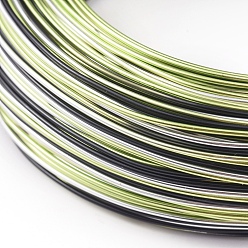 Coloré Fil d'aluminium rond, pour la fabrication de bijoux, colorées, Jauge 18, 1mm, environ 307.08 pieds (93.6 m)/rouleau