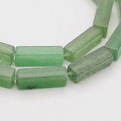 Green Aventurine Natural Green Aventurine Cuboid Beads Strands, 13x4x4mm, Hole: 1mm, about 31pcs/strand, 16.1 inch