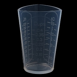 Clear Measuring Cup, Graduated Silicone Mixing Cup for Resin Craft, Clear, 6.2x6.3x9.4cm, Capacity: 100ml(3.38fl. oz)