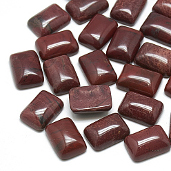 Красный Камень Природного красной яшмы кабошон, прямоугольные, 14x10x5.5 мм