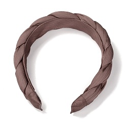 Chameau Bandes de cheveux en plastique, avec un chiffon couvert, chameau, 21~30mm, diamètre intérieur: 132 mm