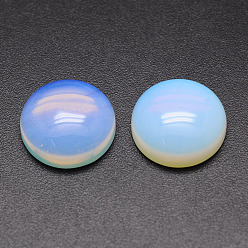 Opalite Dyed Half Round/Dome Opalite Cabochons, 16x6mm