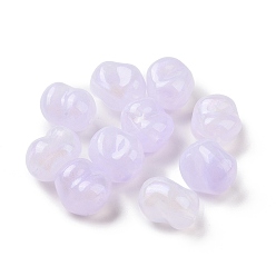 Lilas Perles acryliques opaques, perles de paillettes, riz, lilas, 16x13.8x11.5mm, Trou: 1.8mm, environ333 pcs / 500 g