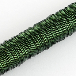 Verdemar Alambre de hierro redondo, verde mar, 24 calibre, 0.5 mm, aproximadamente 164.04 pies (50 m) / rollo, 10 rollos / juego