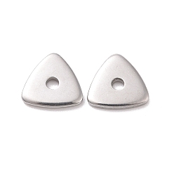 Stainless Steel Color 304 Stainless Steel Beads, Triangle, Stainless Steel Color, 6x6x1mm, Hole: 1mm