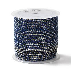 Dark Blue 4-Ply Polycotton Cord, Handmade Macrame Cotton Rope, for String Wall Hangings Plant Hanger, DIY Craft String Knitting, Dark Blue, 1.5mm, about 4.3 yards(4m)/roll