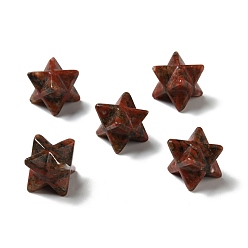 Jaspe Sésame Perles de jaspe de sésame naturel, pas de trous / non percés, Merkaba Star, 12.5~13x12.5~13x12.5~13mm
