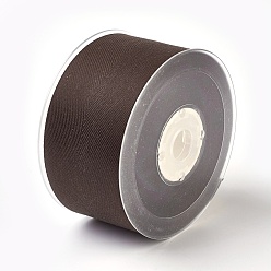 Brun De Noix De Coco Rayonne et ruban de coton, ruban de bande sergé, ruban à chevrons, brun coco, 1-1/4 pouces (32 mm), à propos de 50yards / roll (45.72m / roll)