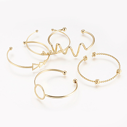 Real 18K Gold Plated Brass Cuff Bangle, Real 18K Gold Plated, 1-3/4 inch~2-1/8 inchx2 inch~2-5/8 inch(46~55x51~68mm)