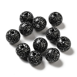 WhiteSmoke Opaque Acrylic Beads, Round, WhiteSmoke, 10x9mm, Hole: 2mm, about: 940pcs/500g
