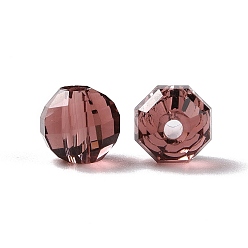 Фиолетовый Имитация Австрийские кристаллические шарики, класс AAA, граненые, круглые, фиолетовые, 6 мм, отверстие : 0.7~0.9 мм