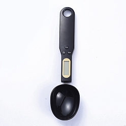 Black Electronic Digital Spoon Scales, 500g/0.1g Accurate Weighing Teaspoon Scale, with LCD Display, with Electronic, Black, 233x57.5x20.5mm