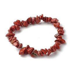 Красный Камень Натуральные бусины из красной яшмы стрейч браслеты для детей, внутренний диаметр: 1-7/8 дюйм (4.8~5.1 см)