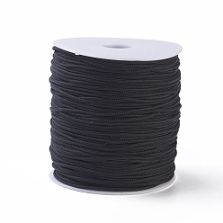 Black Olycraft Polyester Thread, Black, 1.5mm, about 140m/roll