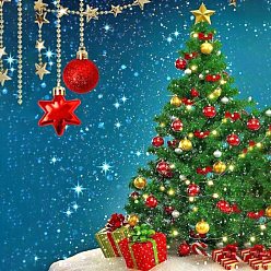 Christmas Tree DIY Christmas Theme Diamond Painting Kits, including Resin Rhinestones, Diamond Sticky Pen, Tray Plate and Glue Clay, Christmas Tree Pattern, 400x300mm