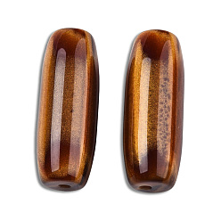 Goldenrod Resin Beads, Imitation Gemstone, Barrel, Goldenrod, 40x15mm, Hole: 2.8~3mm