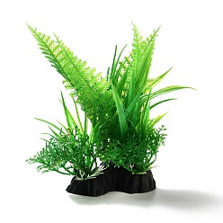 Green Plastic Artificial Aquatic Plants Decor, for Fish Tank, Aquarium, Green, 75x50x150mm