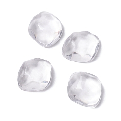Clear Transparent Resin Cabochons, Water Ripple Cabochons, Nuggets, Clear, 23.5x20.5x9mm