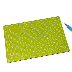 Olive A5 PVC Cutting Mat, Cutting Board, for Craft Art, Olive, 15x22cm